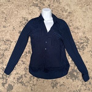 Express Navy Patterned Women's Cardigan